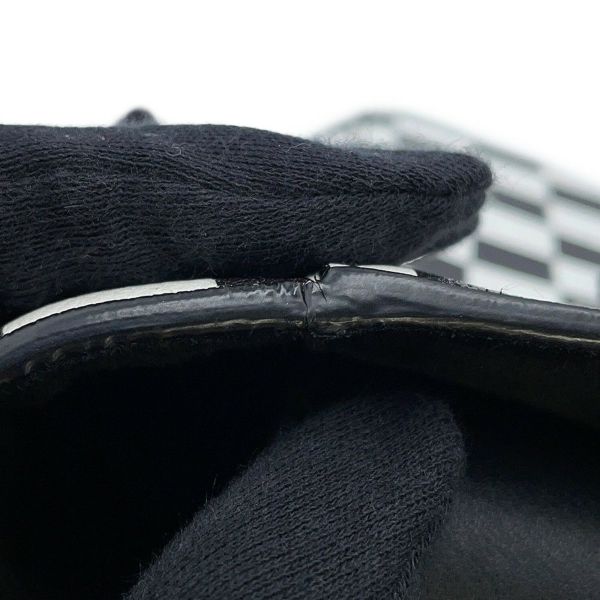 クリスチャン・ディオール ハンドバッグ レディディオール チェッカー ミディアム レザー Christian Dior 2way 黒 白