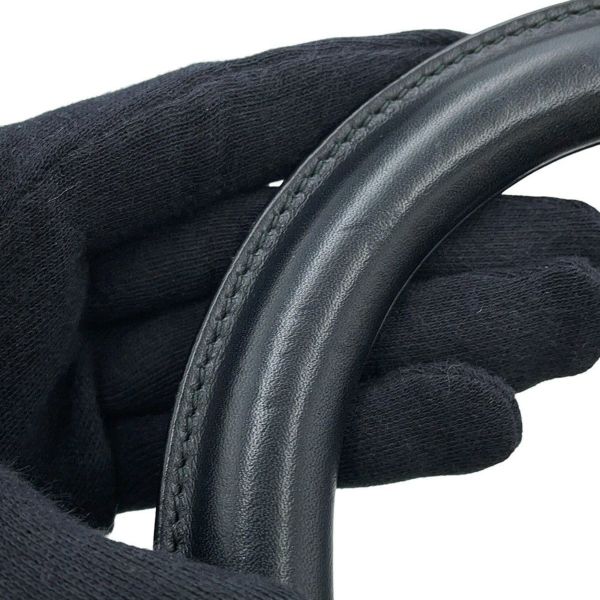 クリスチャン・ディオール ハンドバッグ レディディオール チェッカー ミディアム レザー Christian Dior 2way 黒 白