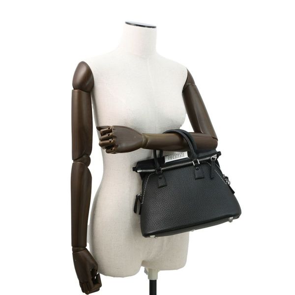 メゾンマルジェラ ハンドバッグ 5AC ミニ カーフレザー S56WG0082 Maison Margiela 2way 黒