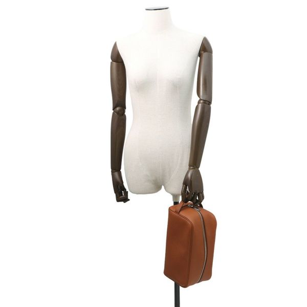 フェンディ ハンドバッグ ロゴ セカンドバッグ レザー 7AS378 FENDI トラベルポーチ