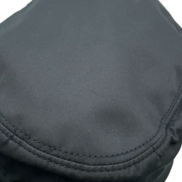 プラダ バケットハット トライアングルロゴ ナイロン サイズM 2HC137 PRADA 帽子 黒