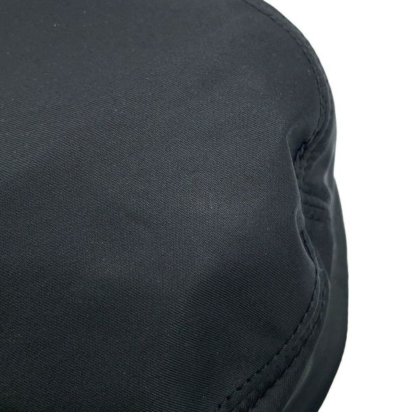 プラダ バケットハット トライアングルロゴ ナイロン サイズM 2HC137 PRADA 帽子 黒