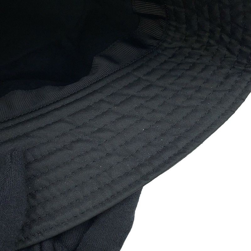 プラダ バケットハット トライアングルロゴ ナイロン サイズM 2HC137 PRADA 帽子 黒