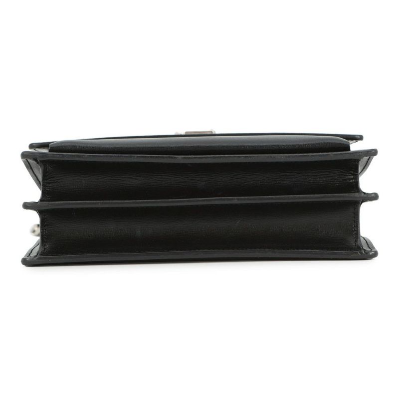 サンローランパリ チェーンショルダーバッグ サンセット ミディアム 442906 SAINT LAURENT PARIS 黒 2way