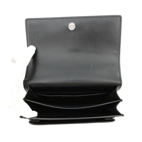 サンローランパリ チェーンショルダーバッグ サンセット ミディアム 442906 SAINT LAURENT PARIS 黒 2way