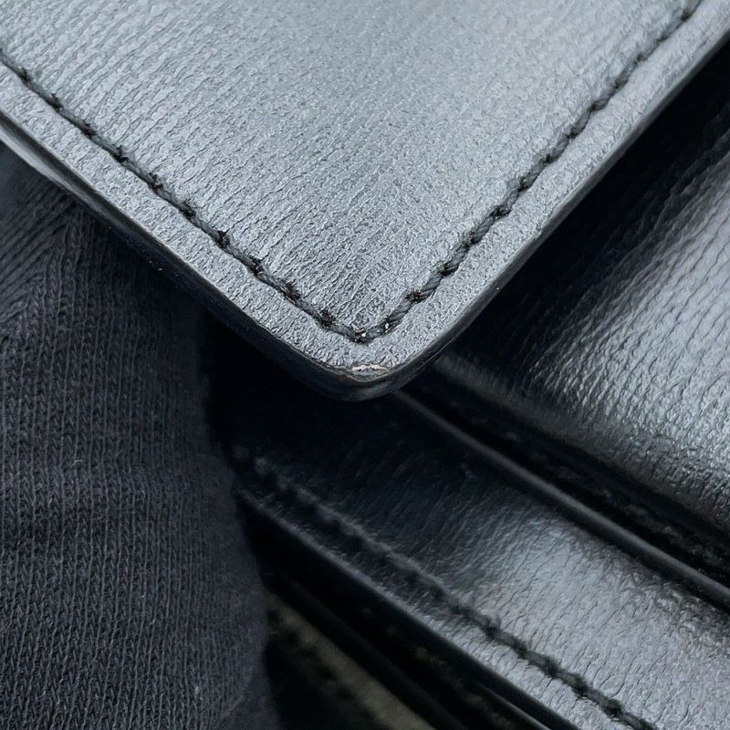 サンローランパリ チェーンショルダーバッグ サンセット ミディアム 442906 SAINT LAURENT PARIS 黒 2way