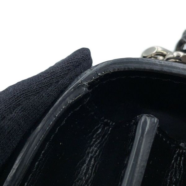 サンローランパリ チェーンショルダーバッグ サンセット ミディアム 442906 SAINT LAURENT PARIS 黒 2way