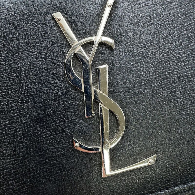 サンローランパリ チェーンショルダーバッグ サンセット ミディアム 442906 SAINT LAURENT PARIS 黒 2way