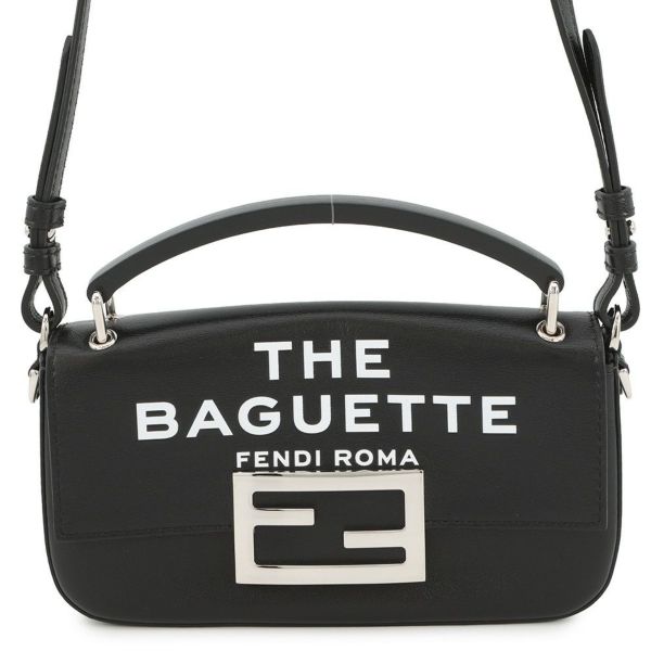 フェンディ ショルダーバッグ マークジェイコブスコラボ バゲット フォンポーチ 7AS142 FENDI 黒 2way