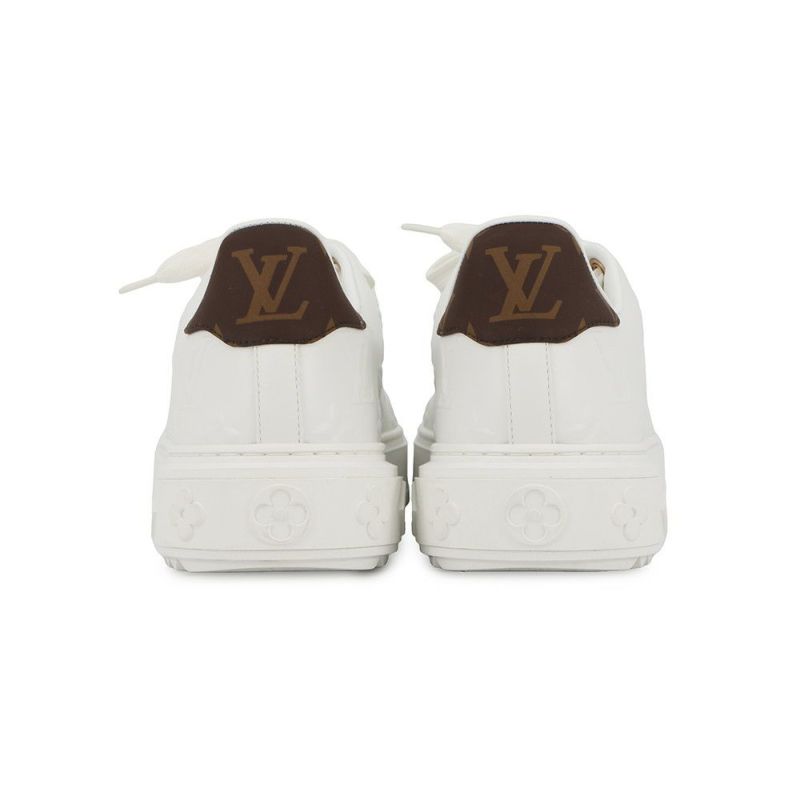 ルイヴィトン スニーカー モノグラム カーフレザー タイムアウトライン レディースサイズ35 1/2 1AAP6C 靴 白