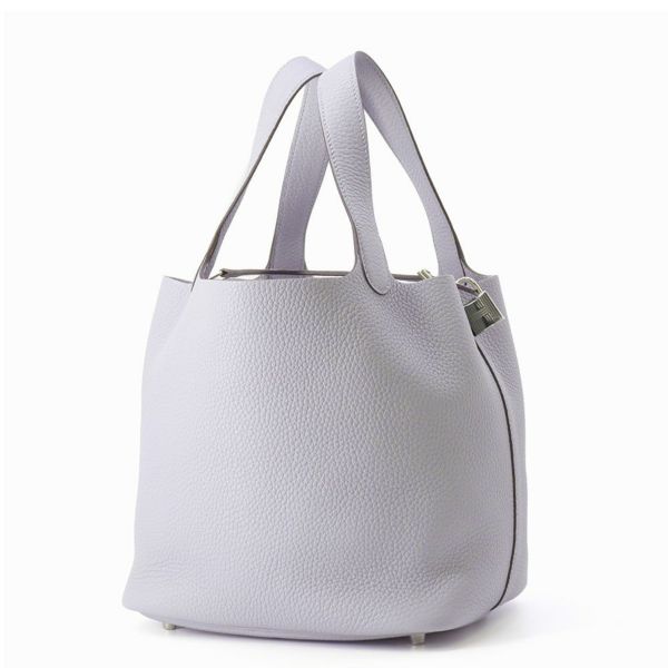 エルメス ハンドバッグ ピコタンロックMM グリパンタン/シルバー金具 トリヨンクレマンス K刻印