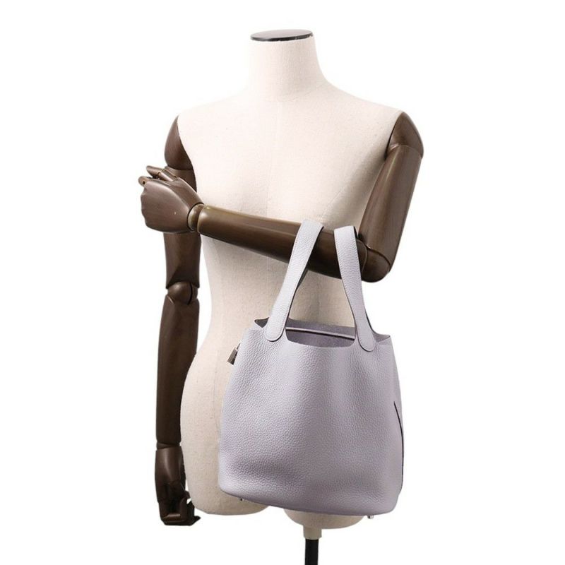 エルメス ハンドバッグ ピコタンロックMM グリパンタン/シルバー金具 トリヨンクレマンス K刻印