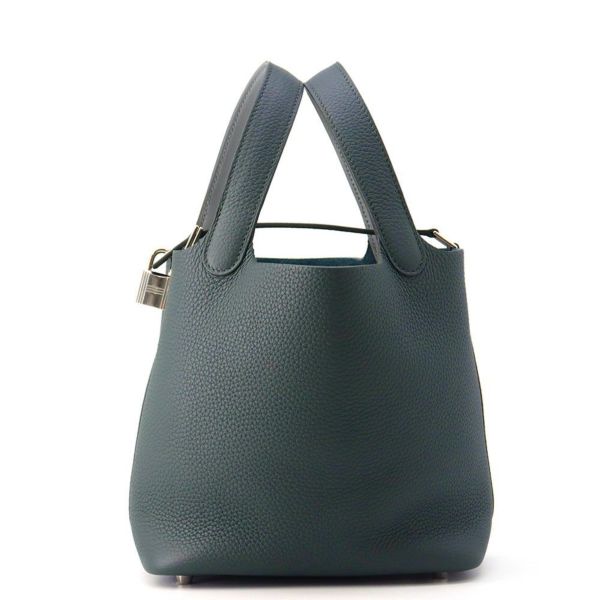 エルメス ピコタンロックPM エクラ ヴェールマングローブ/グリパンタン/シルバー金具 トリヨンクレマンス K刻印