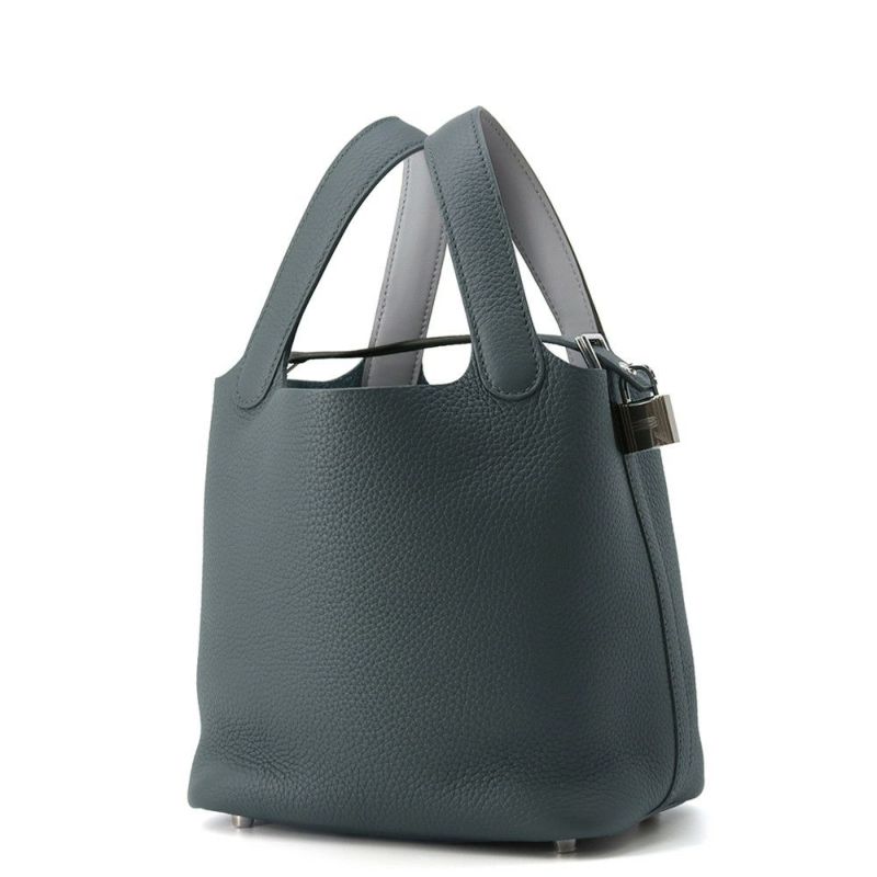 エルメス ピコタンロックPM エクラ ヴェールマングローブ/グリパンタン/シルバー金具 トリヨンクレマンス K刻印