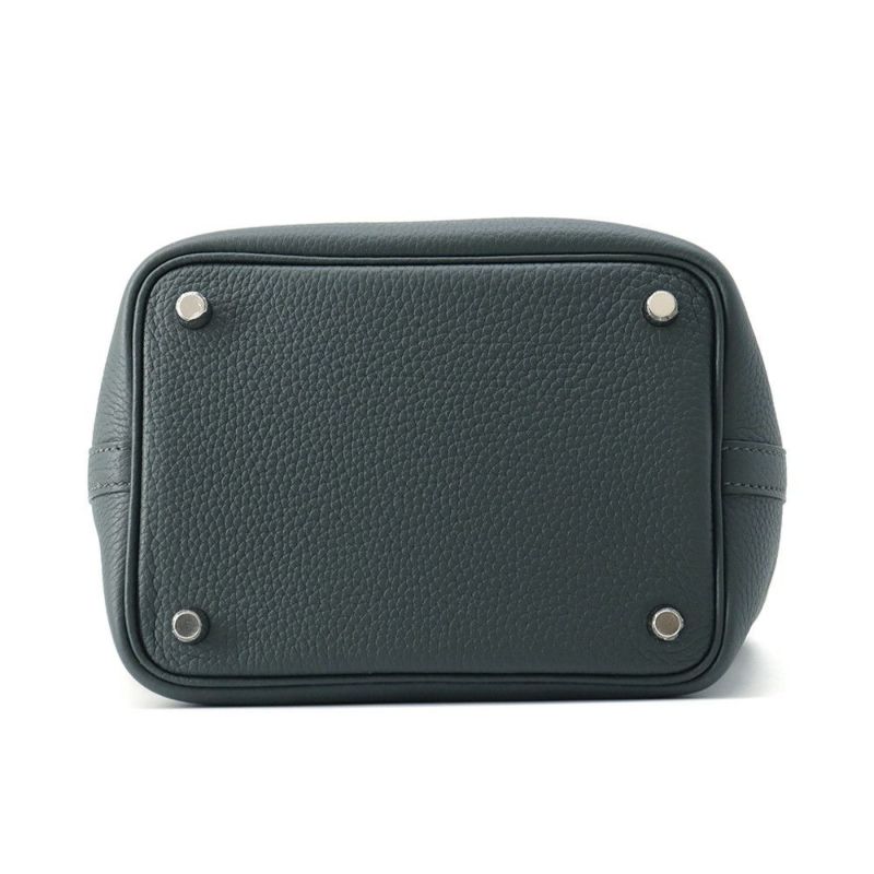 エルメス ピコタンロックPM エクラ ヴェールマングローブ/グリパンタン/シルバー金具 トリヨンクレマンス K刻印