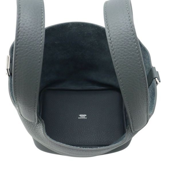 エルメス ピコタンロックPM エクラ ヴェールマングローブ/グリパンタン/シルバー金具 トリヨンクレマンス K刻印