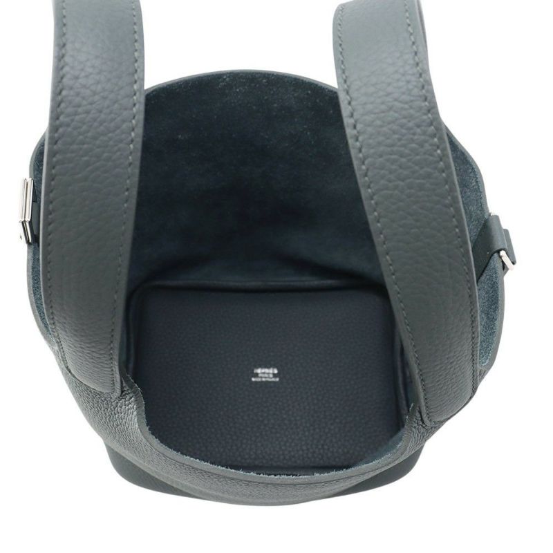 エルメス ピコタンロックPM エクラ ヴェールマングローブ/グリパンタン/シルバー金具 トリヨンクレマンス K刻印