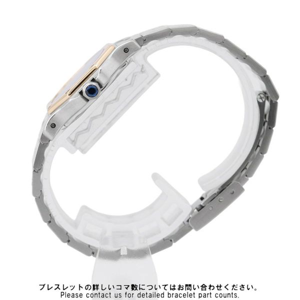 カルティエ サントスオクタゴン SM W2001683 Cartier 腕時計 アイボリー文字盤 クォーツ