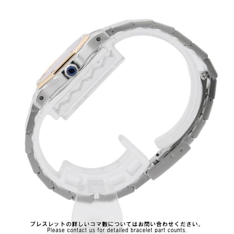 カルティエ サントスオクタゴン SM W2001683 Cartier 腕時計 アイボリー文字盤 クォーツ