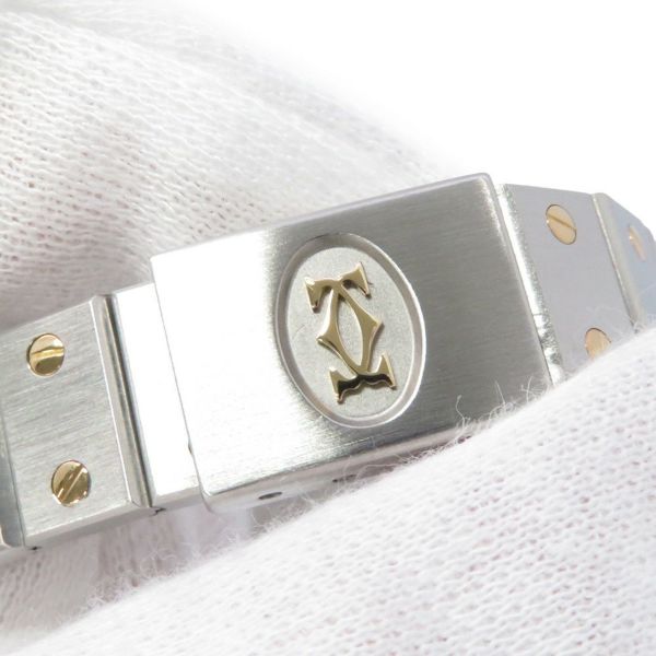 カルティエ サントスオクタゴン SM W2001683 Cartier 腕時計 アイボリー文字盤 クォーツ