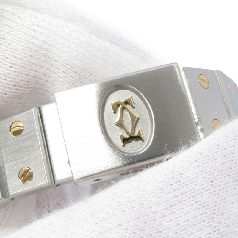 カルティエ サントスオクタゴン SM W2001683 Cartier 腕時計 アイボリー文字盤 クォーツ