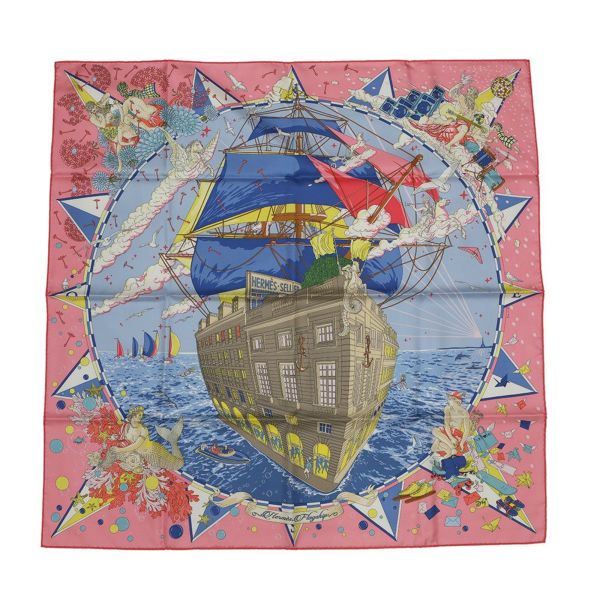 エルメス スカーフ カレ90 エルメス・フラッグシップ Hermes Flagship HERMES シルク 2024春夏