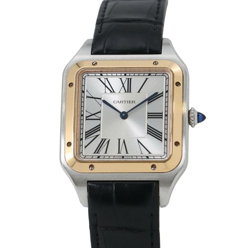 カルティエ サントス デュモン XL W2SA0017 Cartier 腕時計 シルバー文字盤
