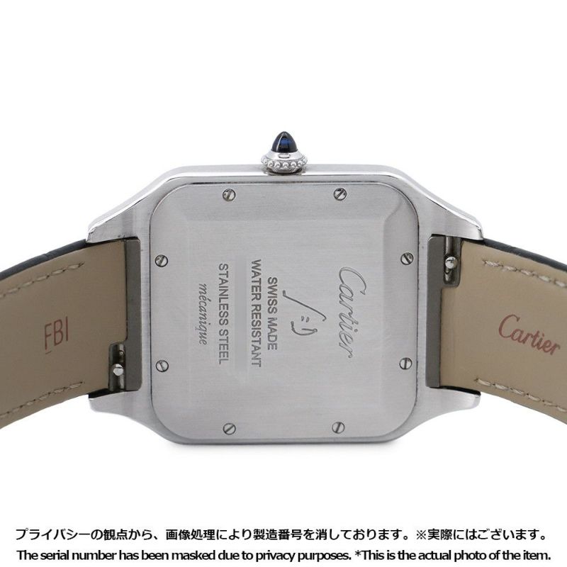 カルティエ サントス デュモン XL W2SA0017 Cartier 腕時計 シルバー文字盤