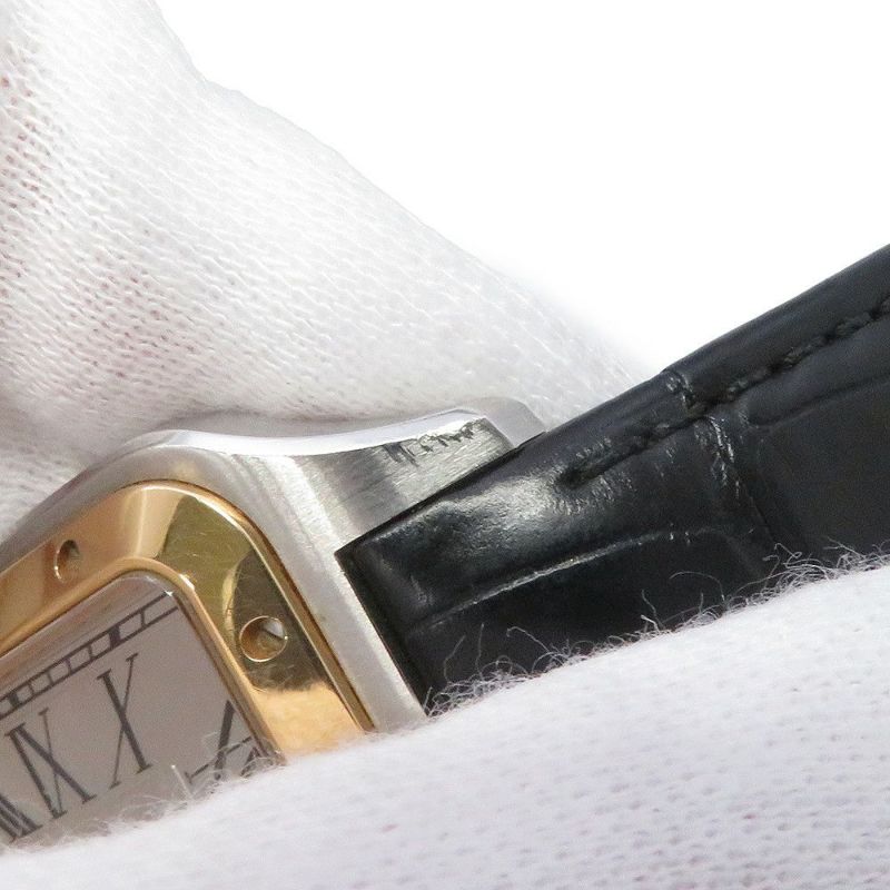 カルティエ サントス デュモン XL W2SA0017 Cartier 腕時計 シルバー文字盤