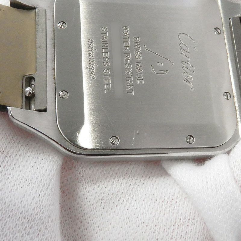 カルティエ サントス デュモン XL W2SA0017 Cartier 腕時計 シルバー文字盤