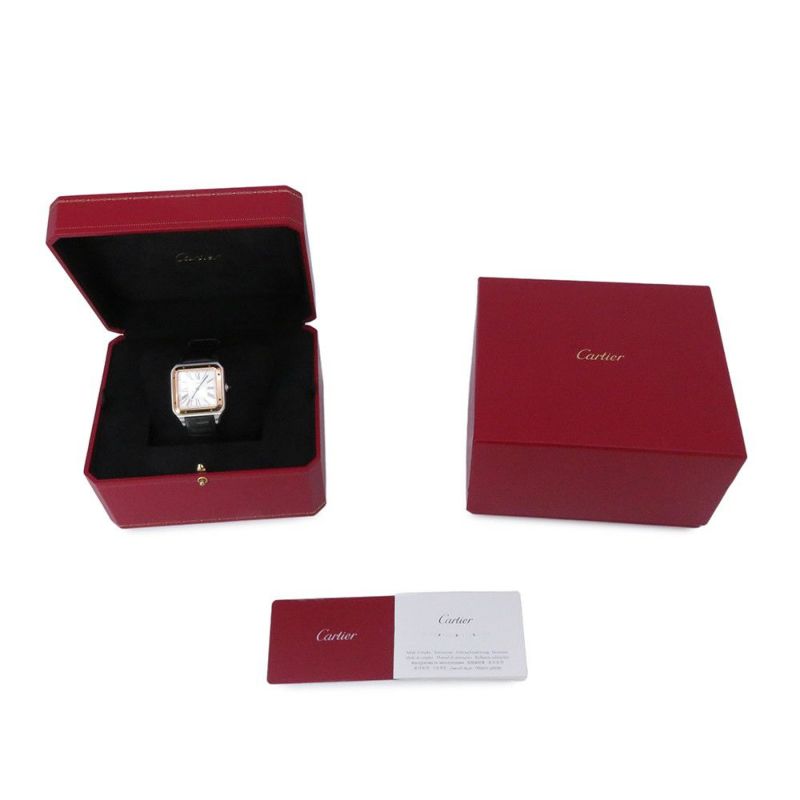 カルティエ サントス デュモン XL W2SA0017 Cartier 腕時計 シルバー文字盤