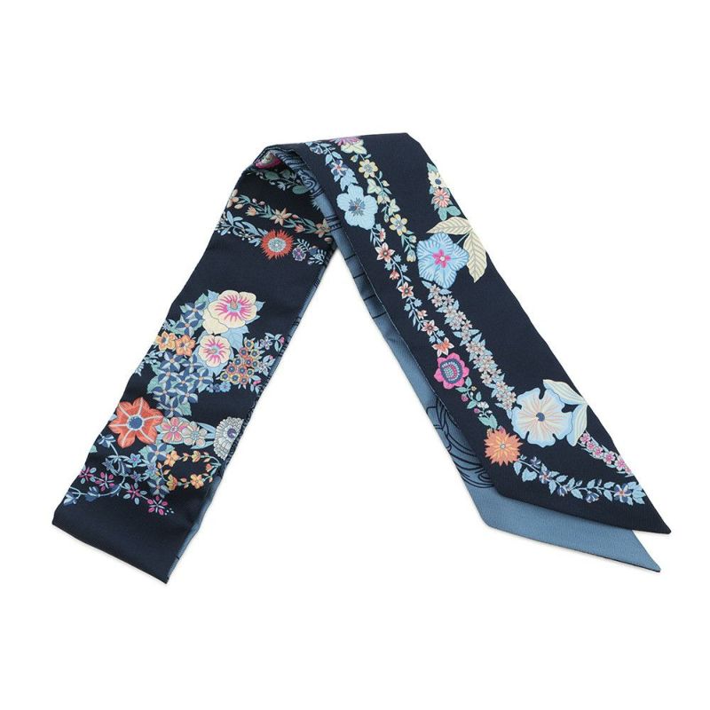 エルメス スカーフ ツイリー ブリッド・ドゥ・ガラ・アン・フルール&アイライナー HERMES 2025春夏