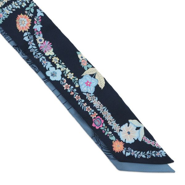 エルメス スカーフ ツイリー ブリッド・ドゥ・ガラ・アン・フルール&アイライナー HERMES 2025春夏