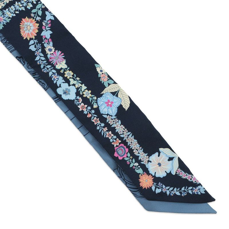 エルメス スカーフ ツイリー ブリッド・ドゥ・ガラ・アン・フルール&アイライナー HERMES 2025春夏