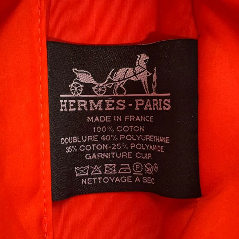 エルメス ポーチ ボリードポーチ ミニミニ ナチュラル/シルバー金具 コットン HERMES