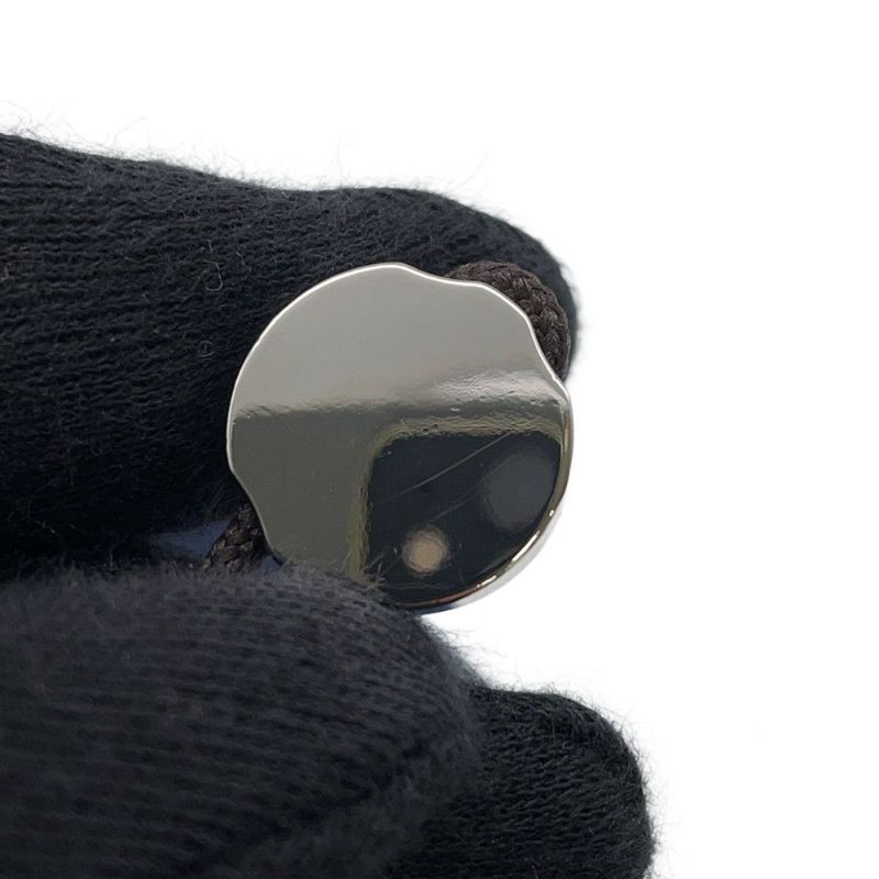 エルメス 犬用トリーツ ポーチ オン ザ ゴー ネイビー/シルバー金具 コーティングキャンバス  HERMES 小物入れ