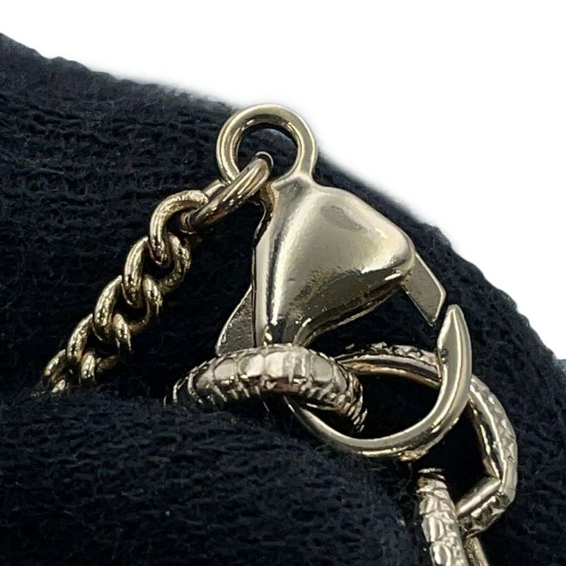 シャネル ネックレス ココマーク ハートモチーフ ラインストーン D21S CHANEL 黒