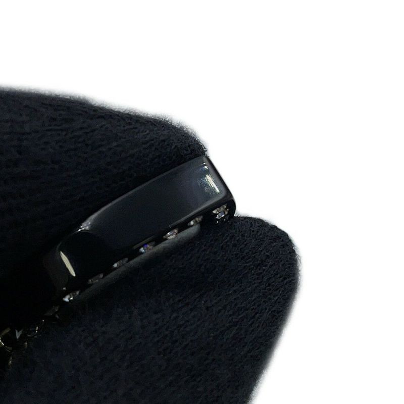 シャネル ネックレス ココマーク ハートモチーフ ラインストーン D21S CHANEL 黒