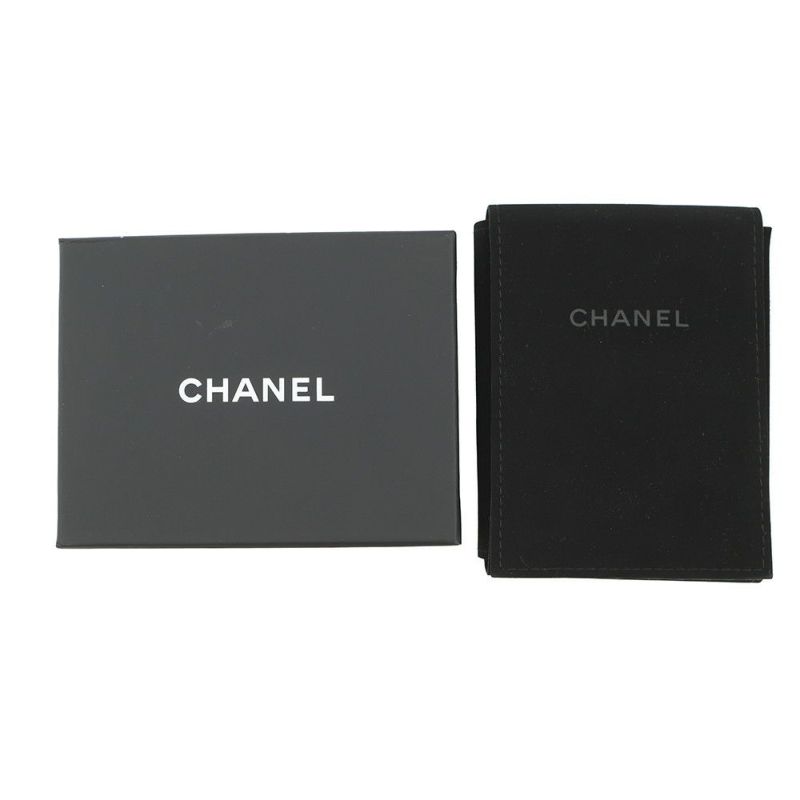 シャネル ネックレス ココマーク ハートモチーフ ラインストーン D21S CHANEL 黒