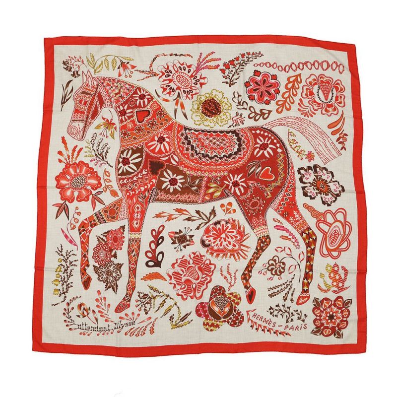 エルメス ストール カレ140 カレジェアン オデュッセウスを待ちながら En Attendant Ulysse HERMES 2021年春夏