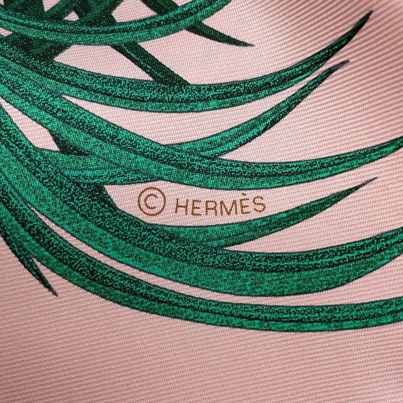 エルメス スカーフ カレ90 ヤシの目録 INDEX PALMARUMU シルク HERMES  2019年秋冬