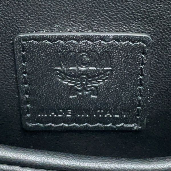 エムシーエム ショルダーバッグ AREN ロゴ レザー MWHCATA02BK001 MCM 黒