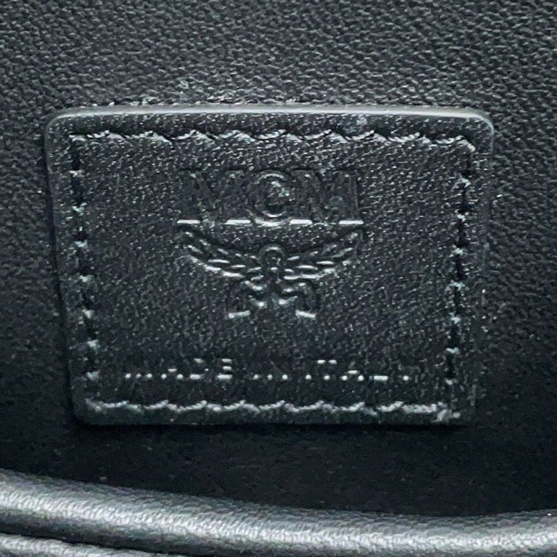 エムシーエム ショルダーバッグ AREN ロゴ レザー MWHCATA02BK001 MCM 黒