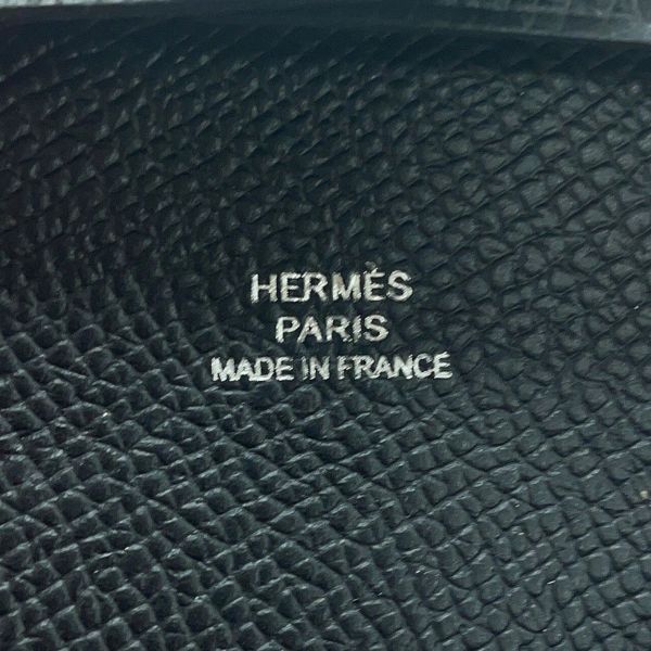 エルメス コインケース バスティア ブラック エプソン W刻印 HERMES 小銭入れ 黒