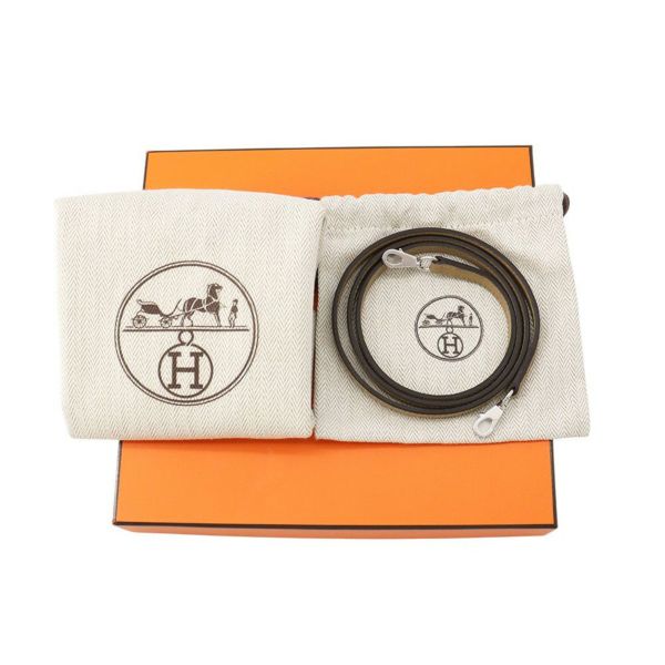 エルメス ハンドバッグ ミニケリー2 外縫い プシエール/エプソン シルバー金具 K刻印 2wayショルダー