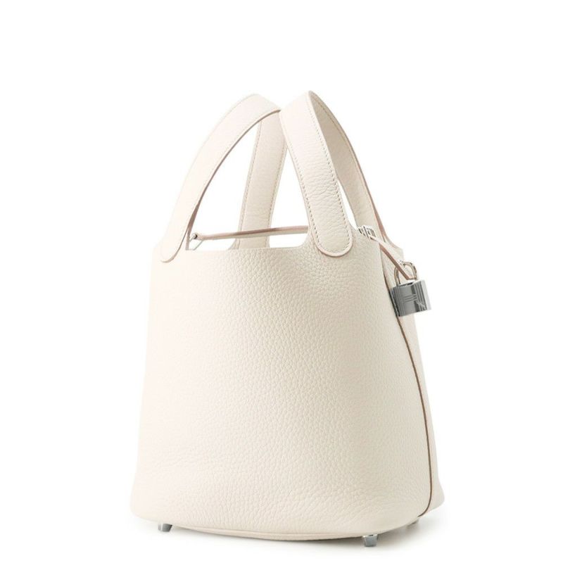 エルメス ハンドバッグ ピコタンロックPM ベトン/シルバー金具 トリヨンクレマンス K刻印