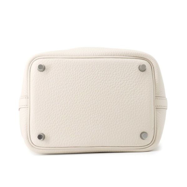 エルメス ハンドバッグ ピコタンロックPM ベトン/シルバー金具 トリヨンクレマンス K刻印