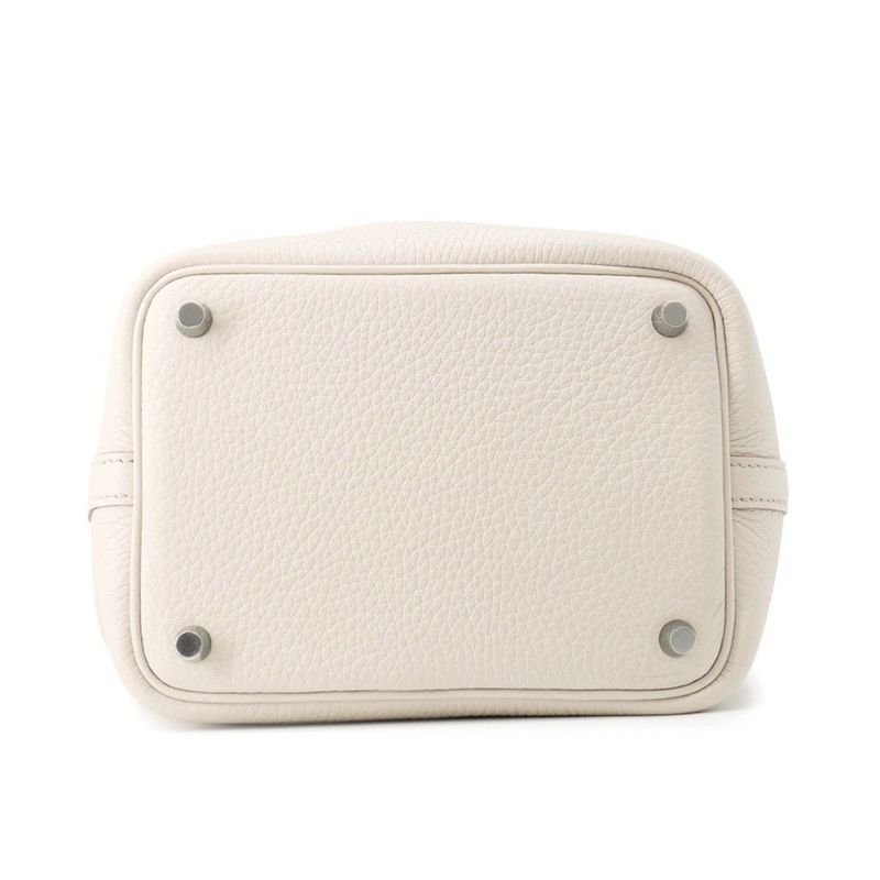 エルメス ハンドバッグ ピコタンロックPM ベトン/シルバー金具 トリヨンクレマンス K刻印