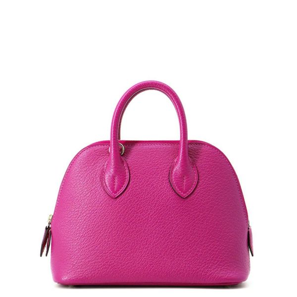 エルメス ボリード1923 ミニ ローズパープル/シルバー金具 シェブルミゾル C刻印 2wayショルダー