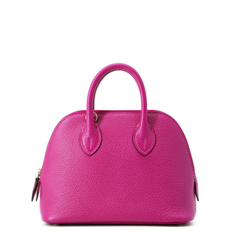 エルメス ボリード1923 ミニ ローズパープル/シルバー金具 シェブルミゾル C刻印 2wayショルダー